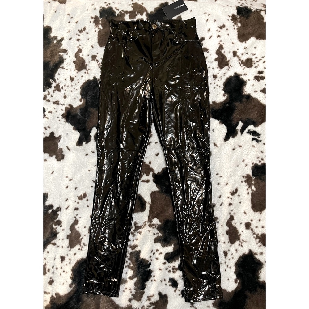 Fashion Nova high waist vinyl pants size Medium